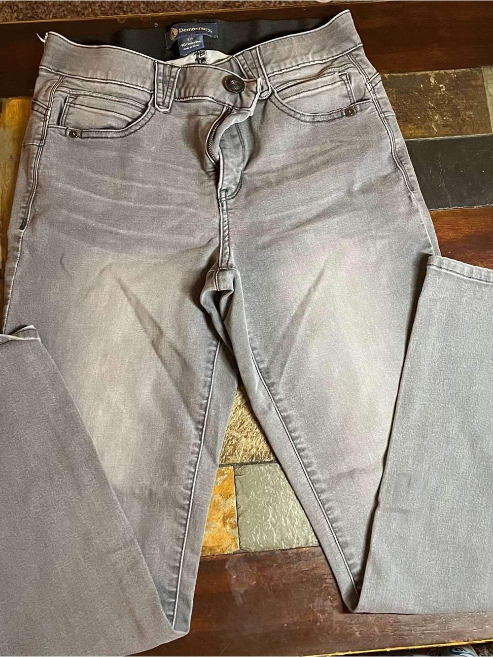 Democracy “AB” solution Women's Light Gray Skinny Jeans